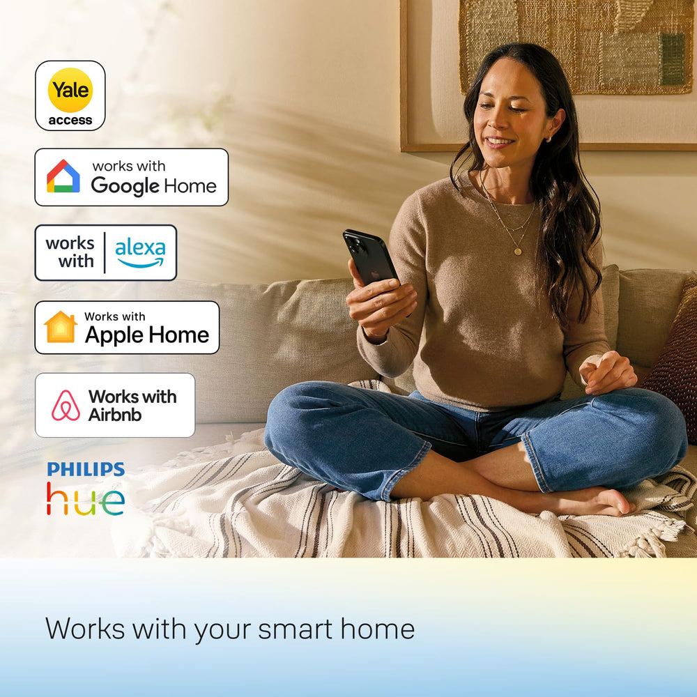 Yale Assure Lock 2 DoorSense sensor detail showing door‑closed detection for reliable auto‑lock