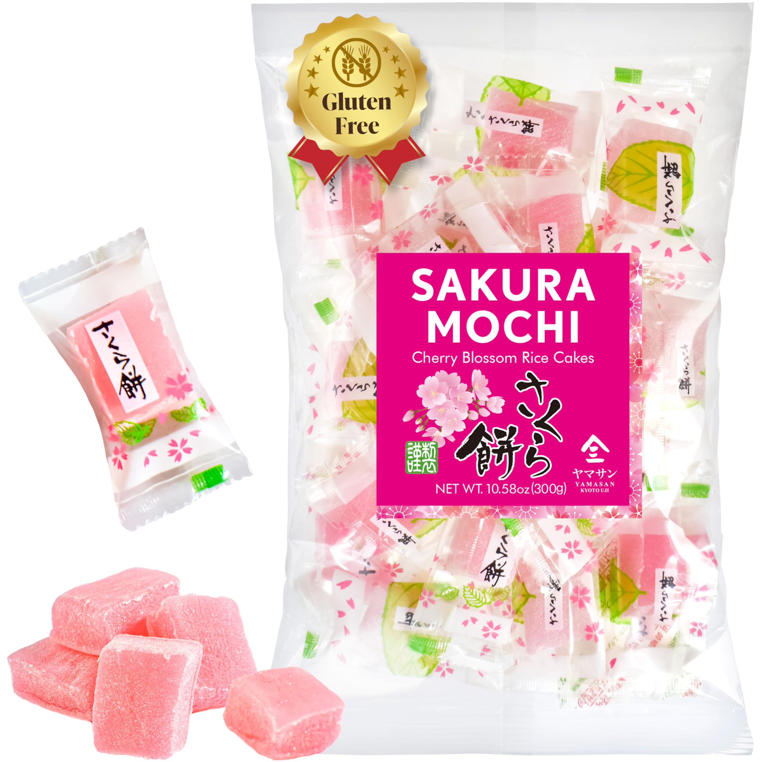 YAMASAN KYOTO UJI frente del empaque muestra diseño rosa y tamaño práctico