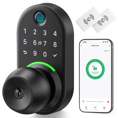 Yamiry front view handle lock showing keypad and sleek finish for secure entry