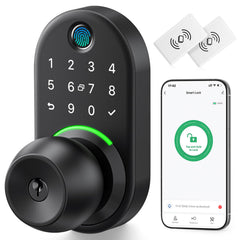 Yamiry front view handle lock showing keypad and sleek finish for secure entry