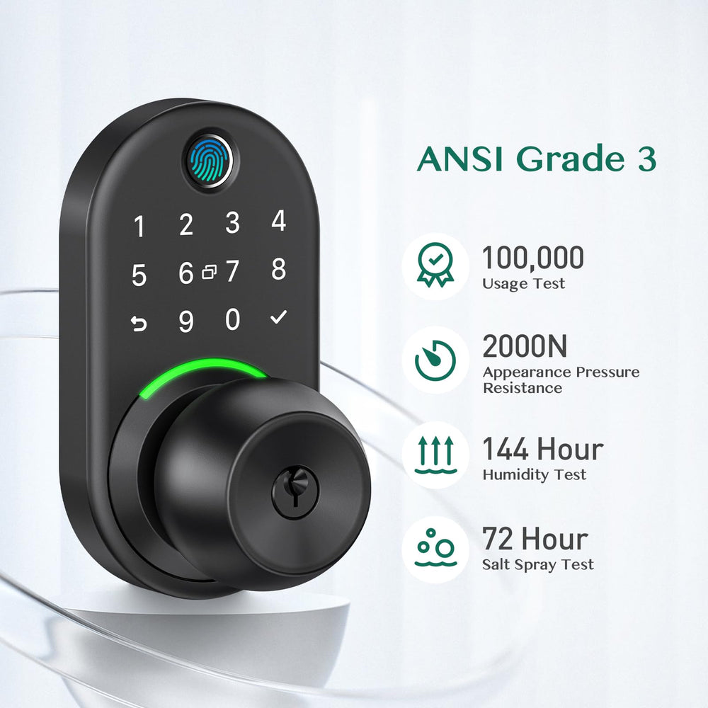 Yamiry keypad and fingerprint panel demonstrating fast biometric access