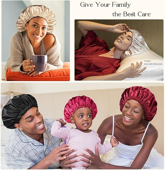 Ambiente de salón relajado con gorro YANIBEST que combina protección y estilo