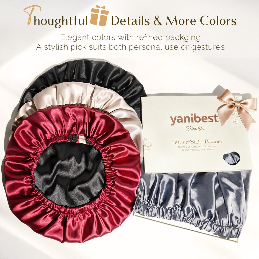 Modelo con trenzas usando gorro YANIBEST que previene deshilachado y rotura