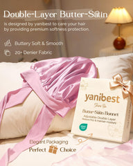 YANIBEST detalle textil satinado que reduce fricción y frizz