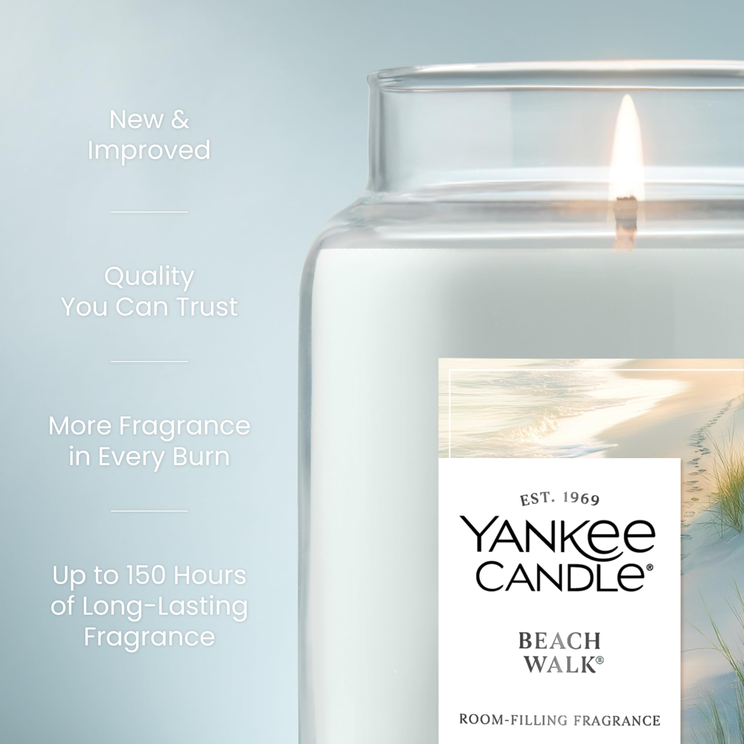Yankee Candle textura de cera limpia para combustión eficiente