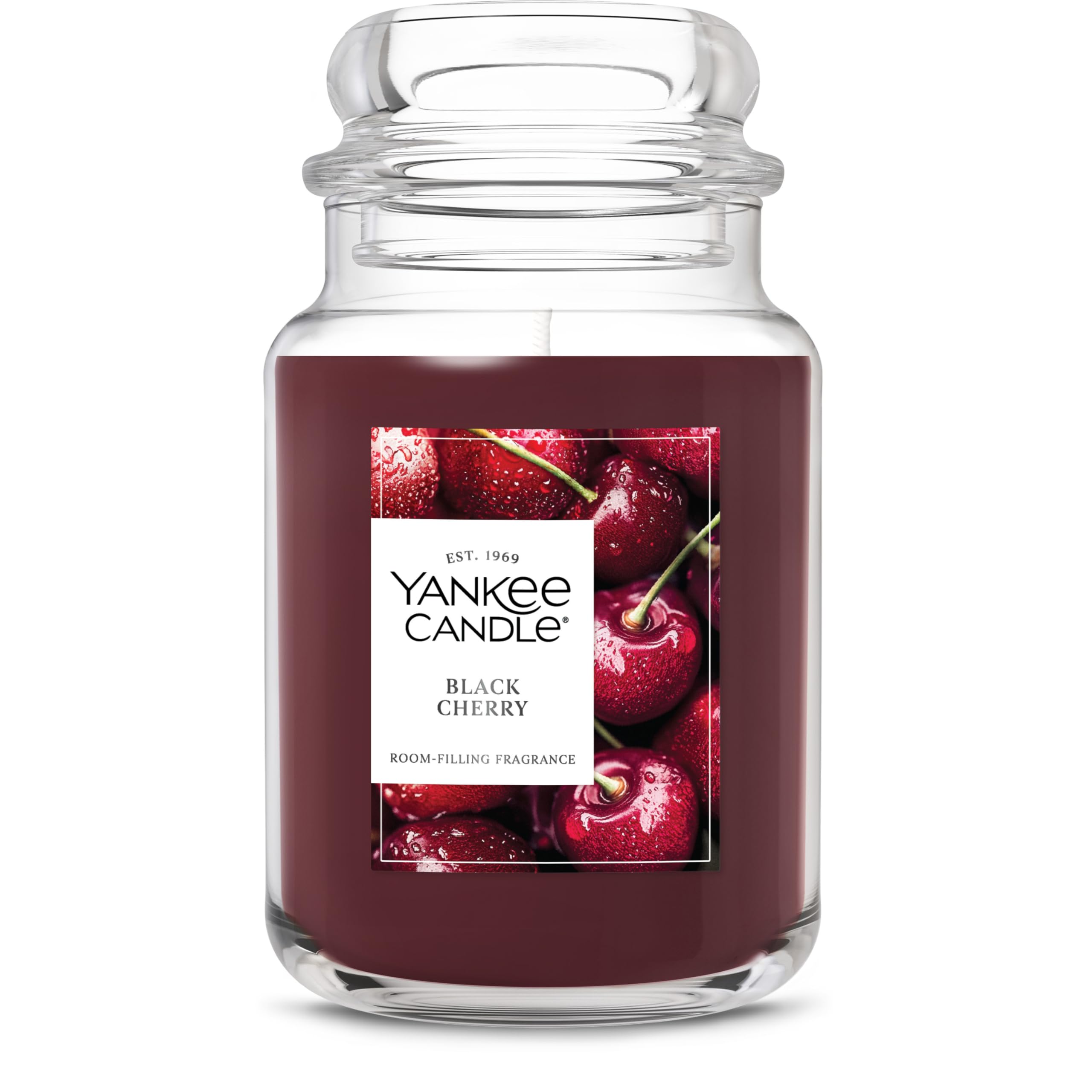 Yankee Candle envase frontal mostrando presentación y duración