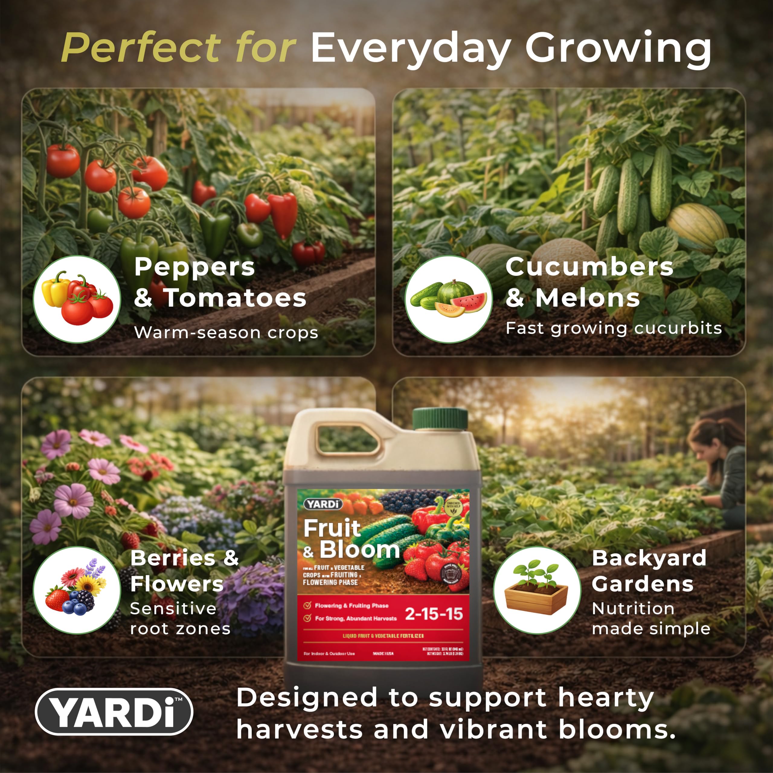 YARDi applied with hose-end sprayer demonstrating convenient feeding