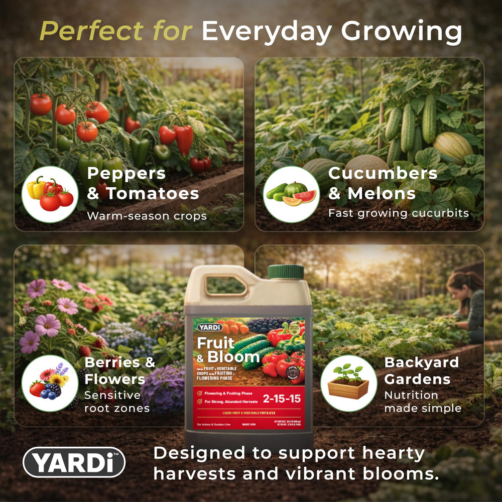 YARDi applied with hose-end sprayer demonstrating convenient feeding