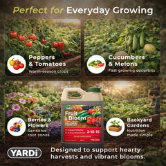 YARDi applied with hose-end sprayer demonstrating convenient feeding