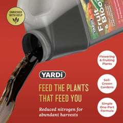 YARDi label close-up listing 2-15-15 formula and micronutrients benefit