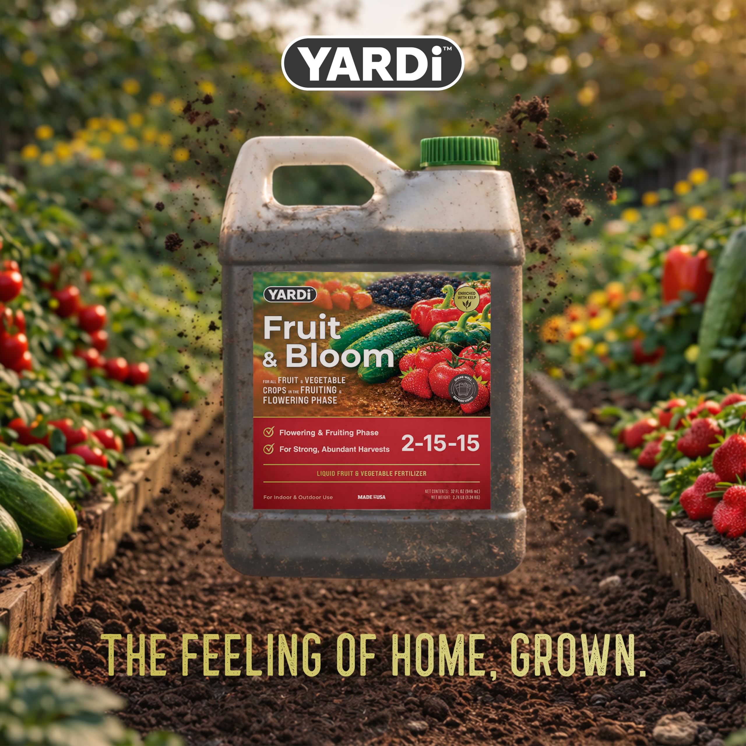 YARDi supporting rose and tomato blooms for better yields