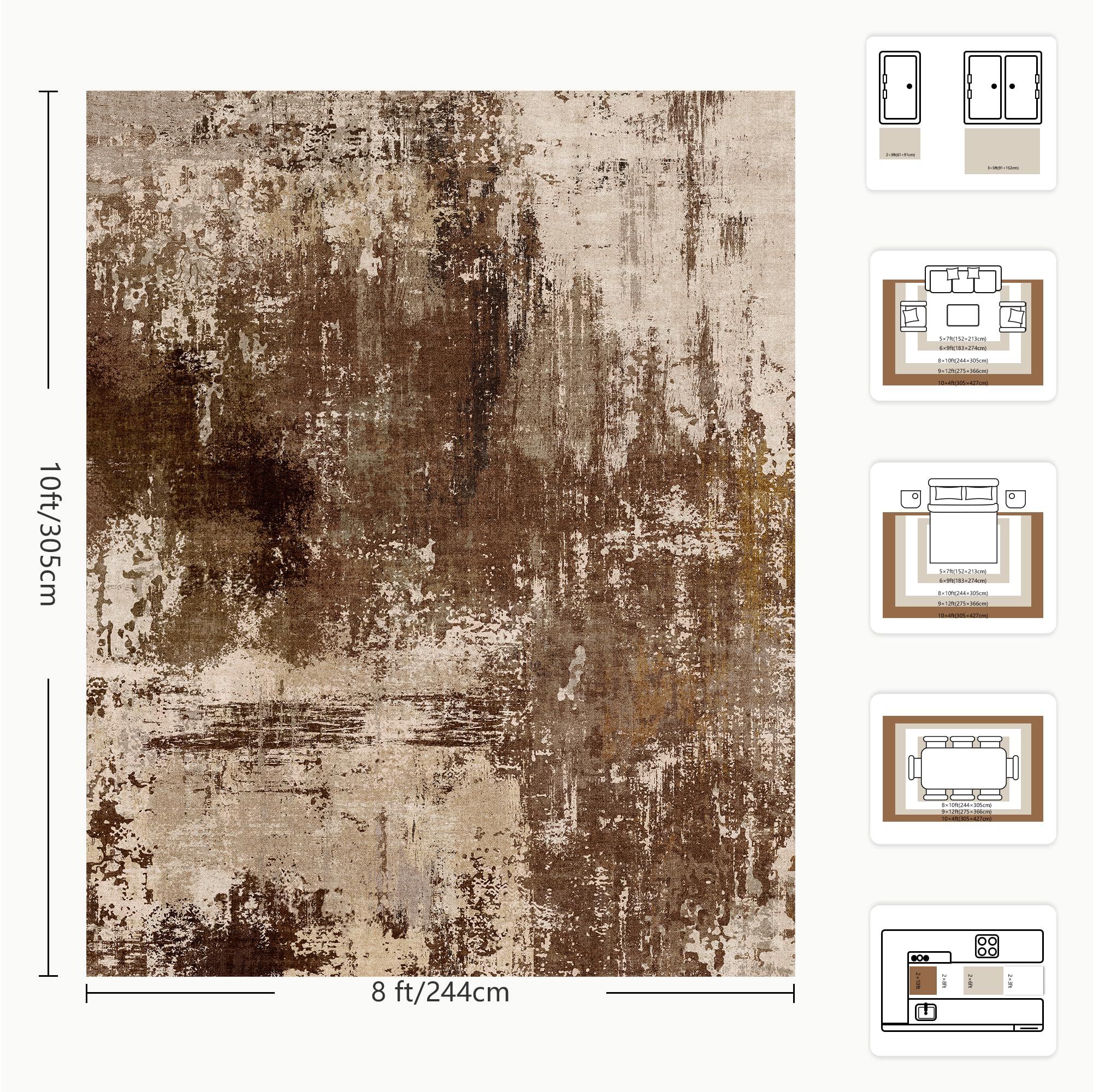 Yarooge size comparison with sofa illustrating room fit and visual proportion