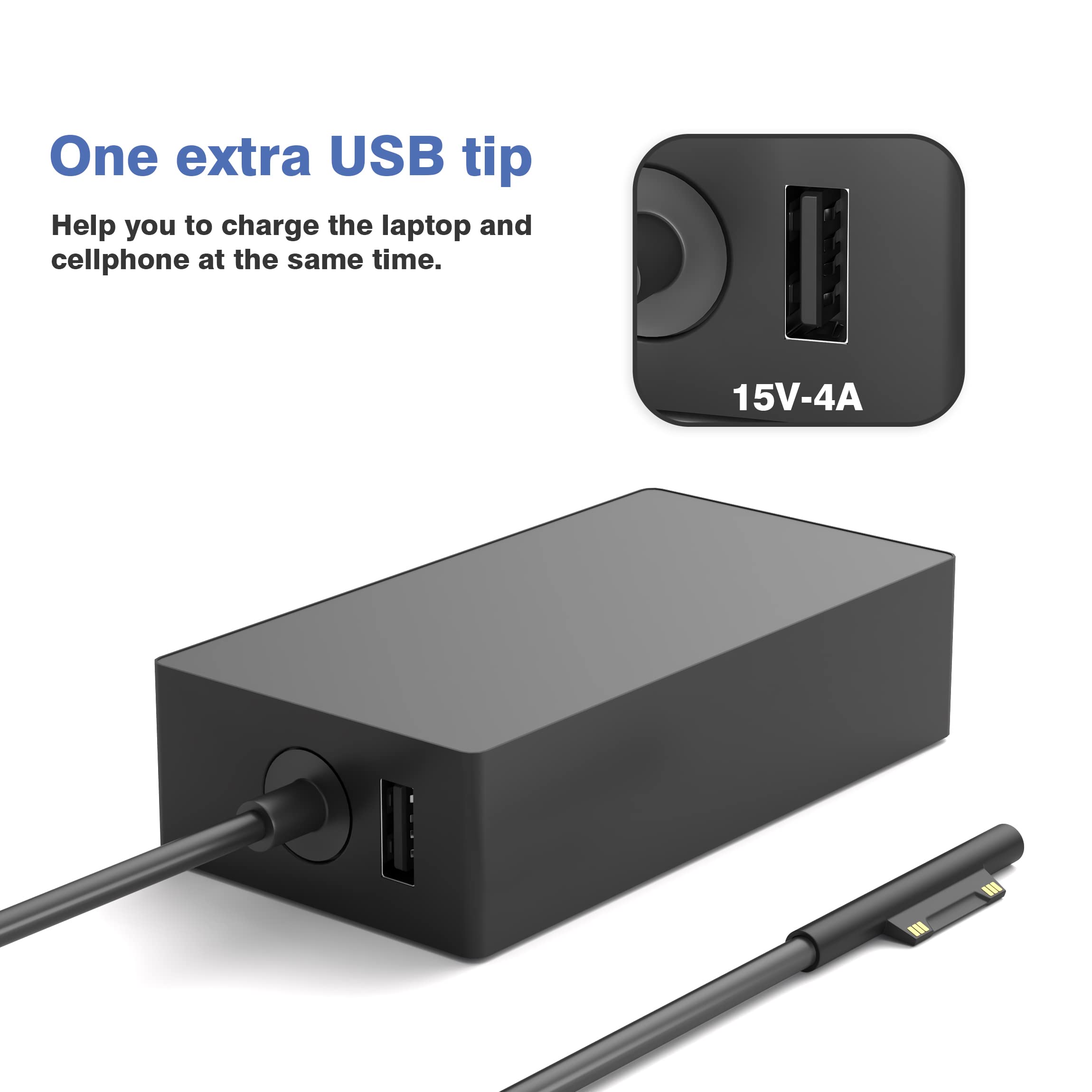 YBRUZRUB detalle del conector magnético Surface para conexión estable y fácil