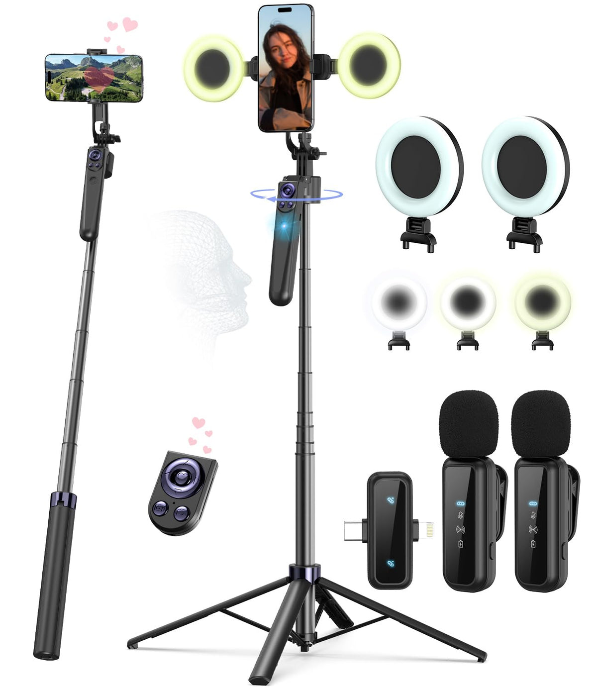 Yeaki front product composition showing kit layout and quick setup benefit