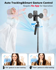 Yeaki tripod extended to full 63-inch height for higher-angle shots benefit