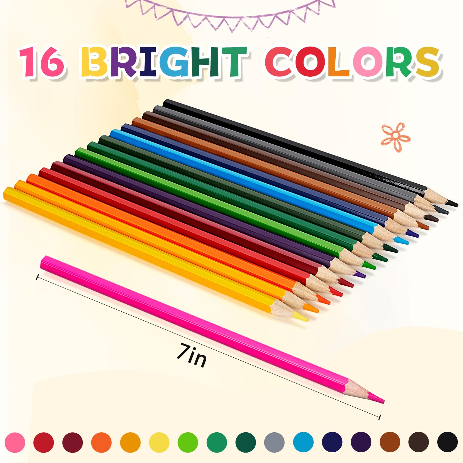 YEGEER abanico de 16 colores, ventaja visual para proyectos creativos