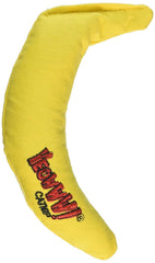 Yeowww! banana front view showing 2-pack and playful size benefit