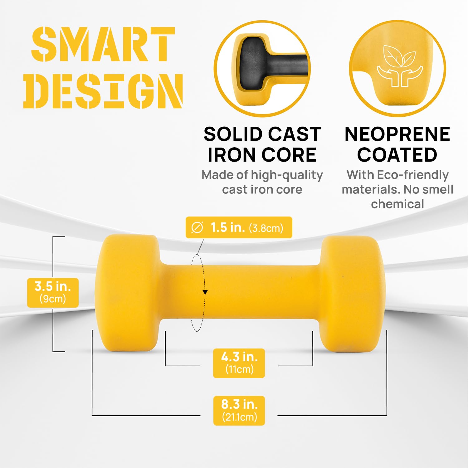 Yes4All primer plano del neopreno mostrando textura antideslizante y confort