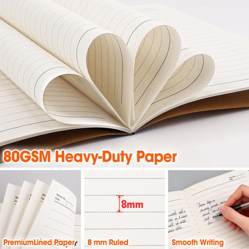 YesBes cuaderno A5 junto a objetos para comparar tamaño compacto