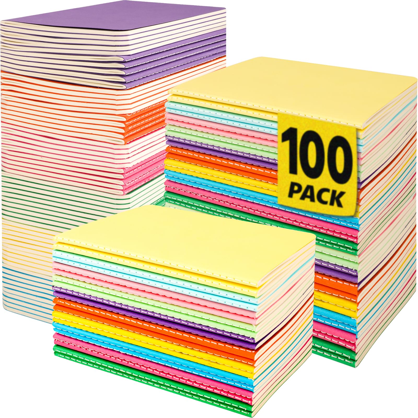 YesBes vista frontal del paquete de 100 libretas, opción económica y portátil