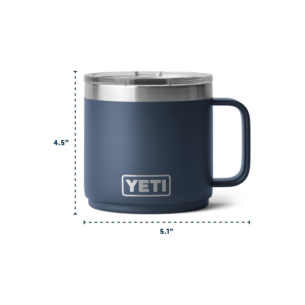 YETI Rambler perfil que muestra doble pared y aislamiento