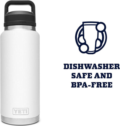 YETI Rambler in backpack side pocket showing travel-ready convenience