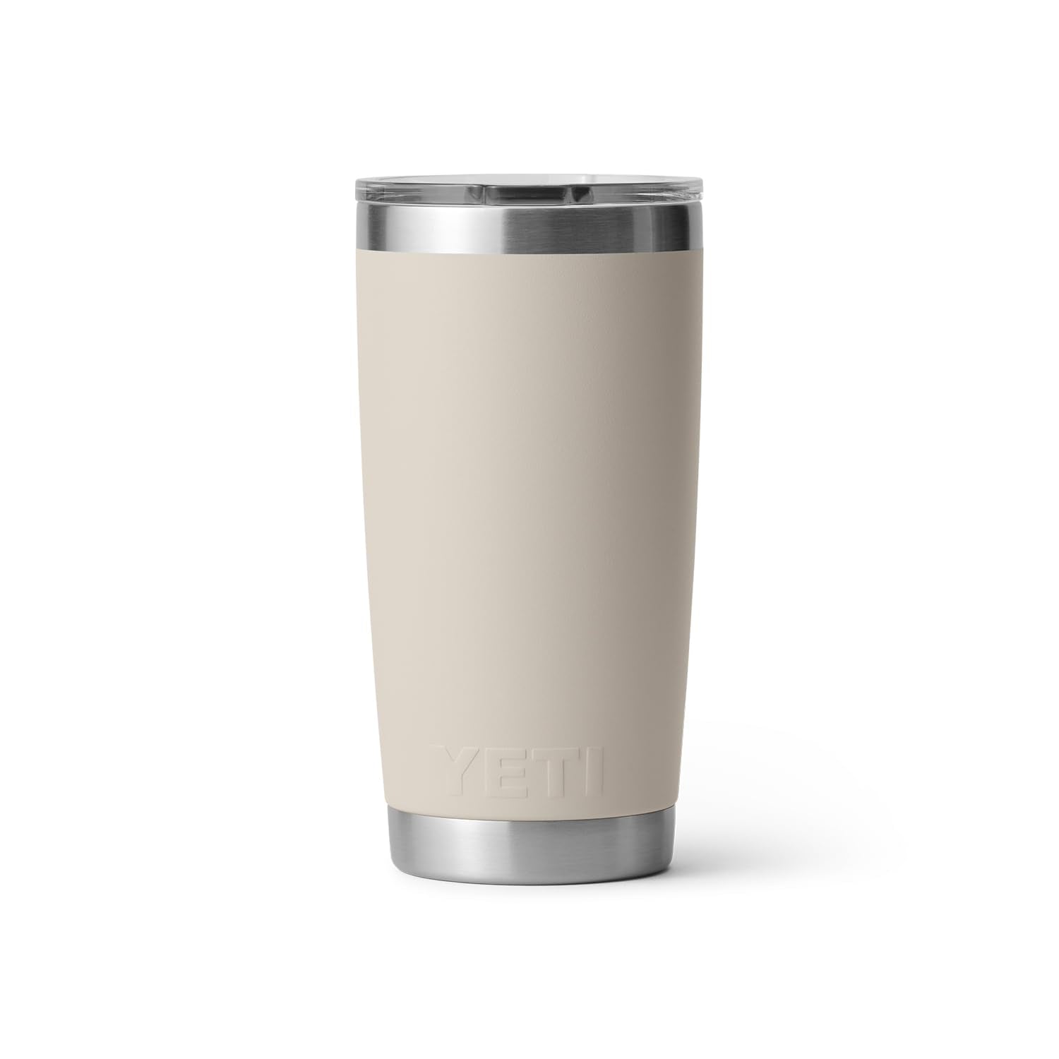 YETI Rambler junto a un portavasos del coche mostrando compatibilidad