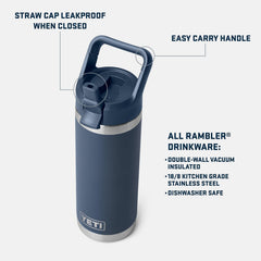 YETI Rambler detalle de la tapa Straw Cap que facilita beber de forma segura