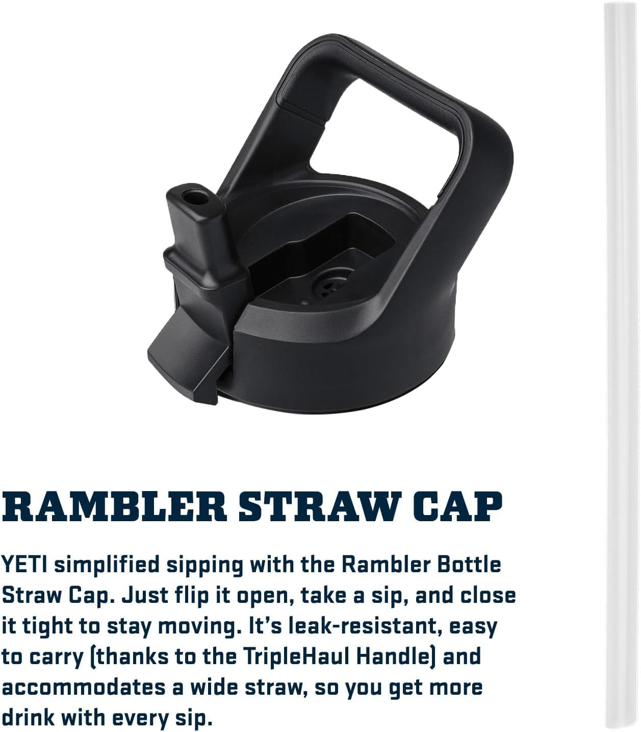 YETI Rambler abierto mostrando el interior de doble pared aislante