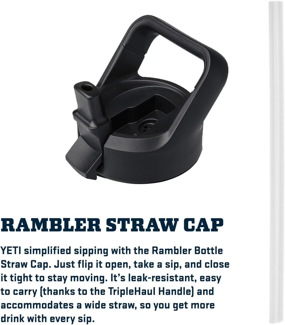 YETI Rambler abierto mostrando el interior de doble pared aislante