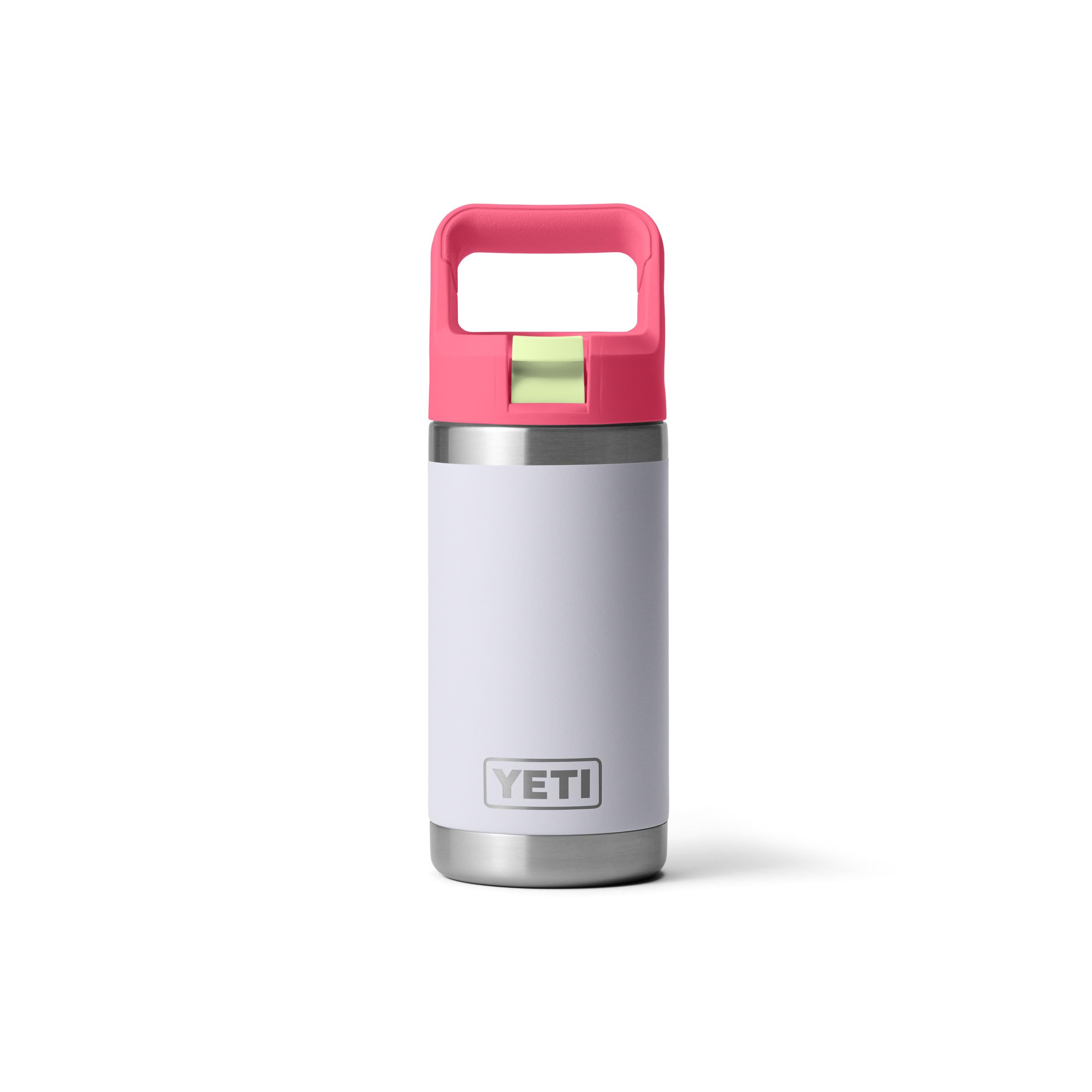 YETI Rambler Jr frontal mostrando color y forma, durabilidad visible