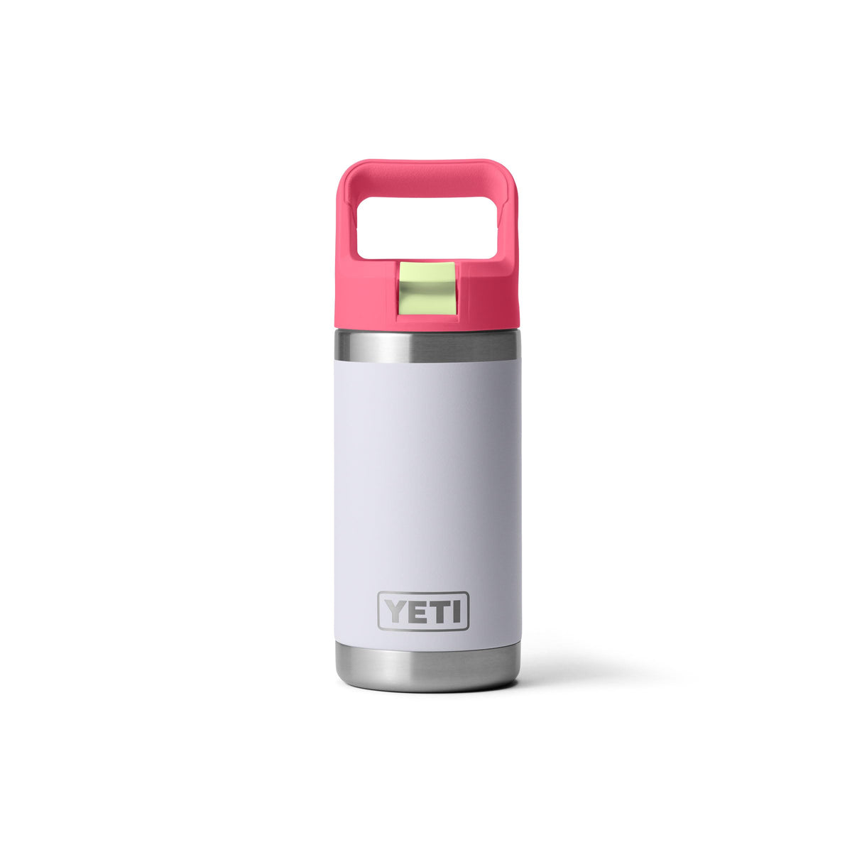 YETI Rambler Jr frontal mostrando color y forma, durabilidad visible