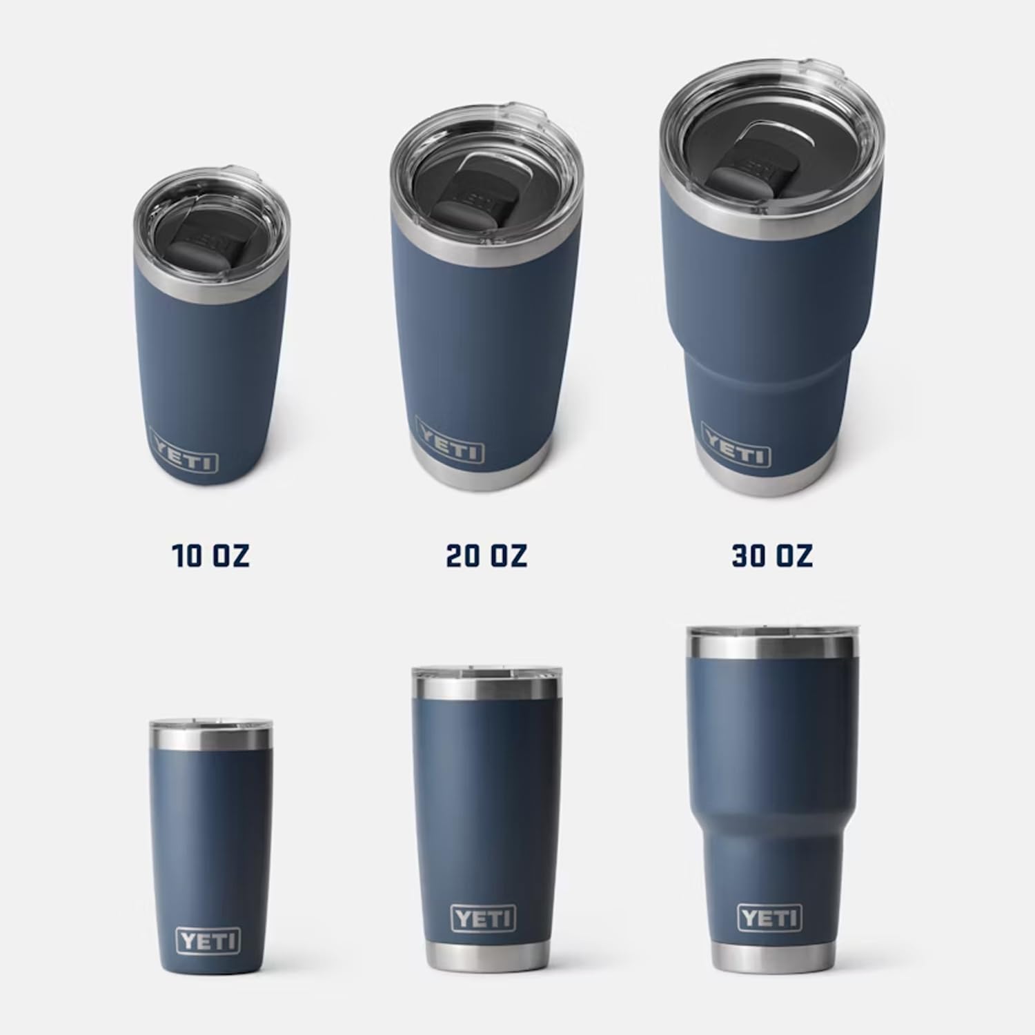 YETI Rambler dentro de lavavajillas mostrando facilidad de limpieza