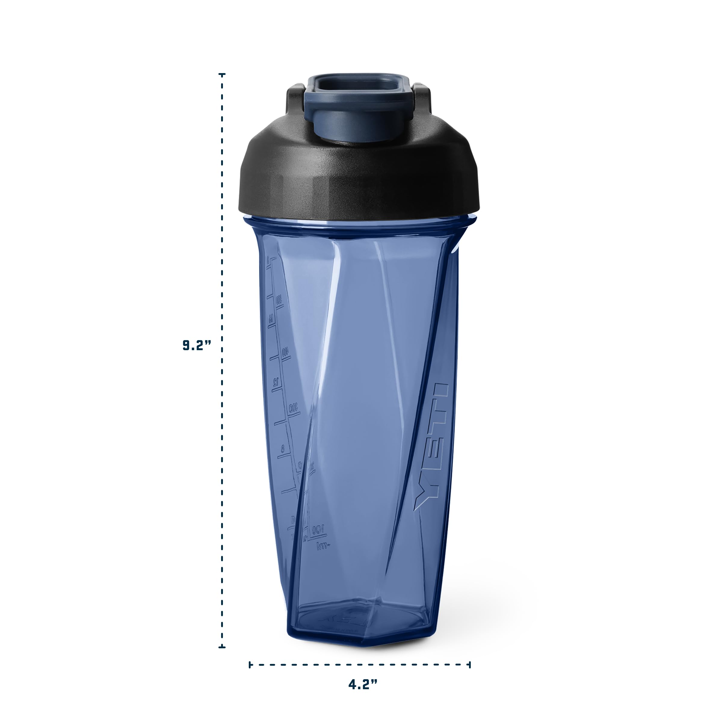 YETI primer plano del plástico reciclado resistente y sin olores