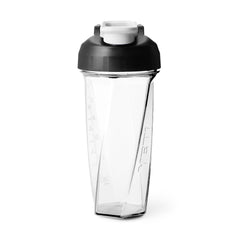 YETI vaso frontal transparente mostrando diseño y capacidad, ideal para mezclas rápidas