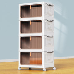 YFXCVSL front view stacked units showing organized storage and space efficiency