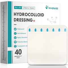 YHOVID empaque frontal mostrando 40 unidades y beneficios protectores
