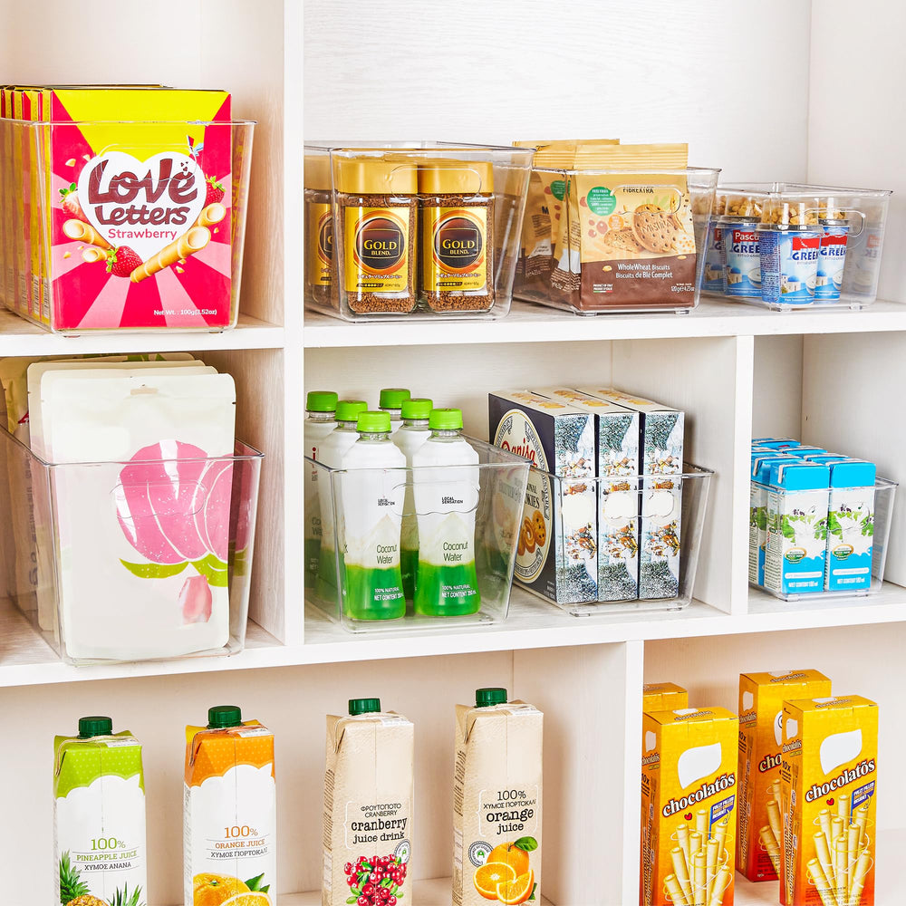 YIHONG organizadores en nevera con alimentos visibles y accesibles