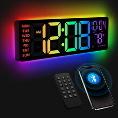 YISILE front display shows large color digits and improves room readability