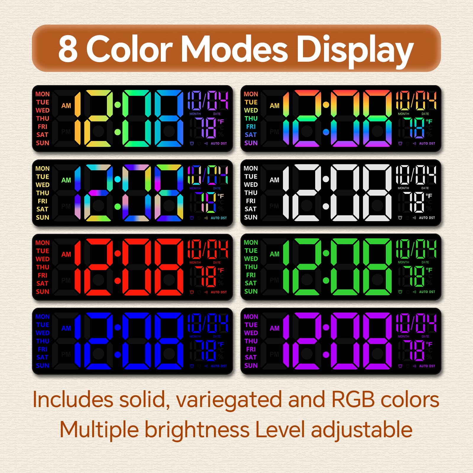 YISILE in bedroom ambient lighting demonstrates soft night modes for sleeping