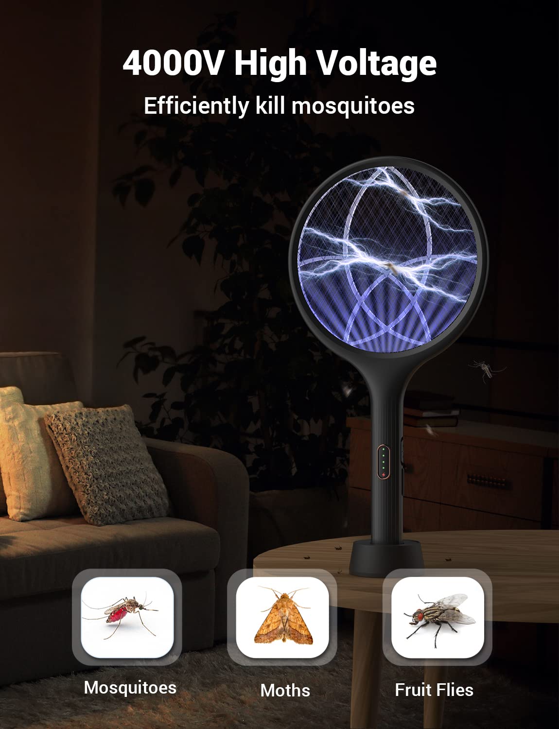 YISSVIC primer plano de la rejilla eléctrica para eliminación efectiva de insectos