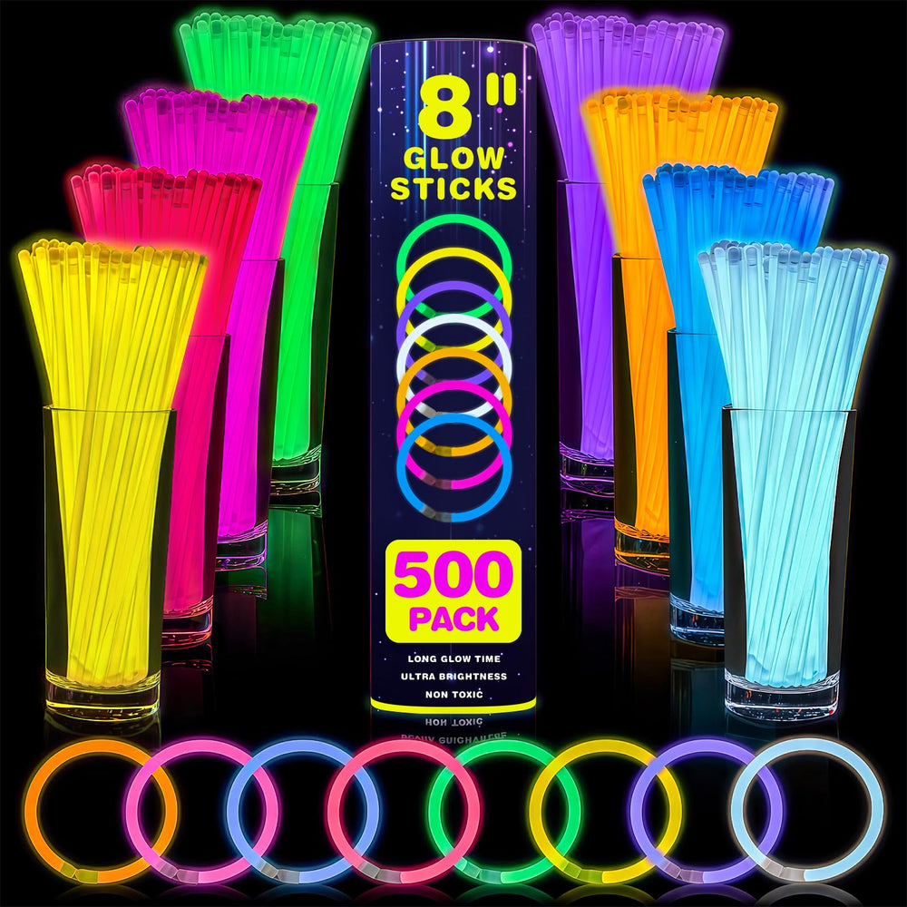YixangDD pack frontal mostrando bastones y conectores para fiestas