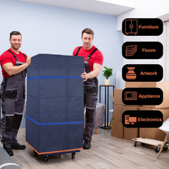YMTLJHDSY banda elástica extendida asegurando muebles durante traslado