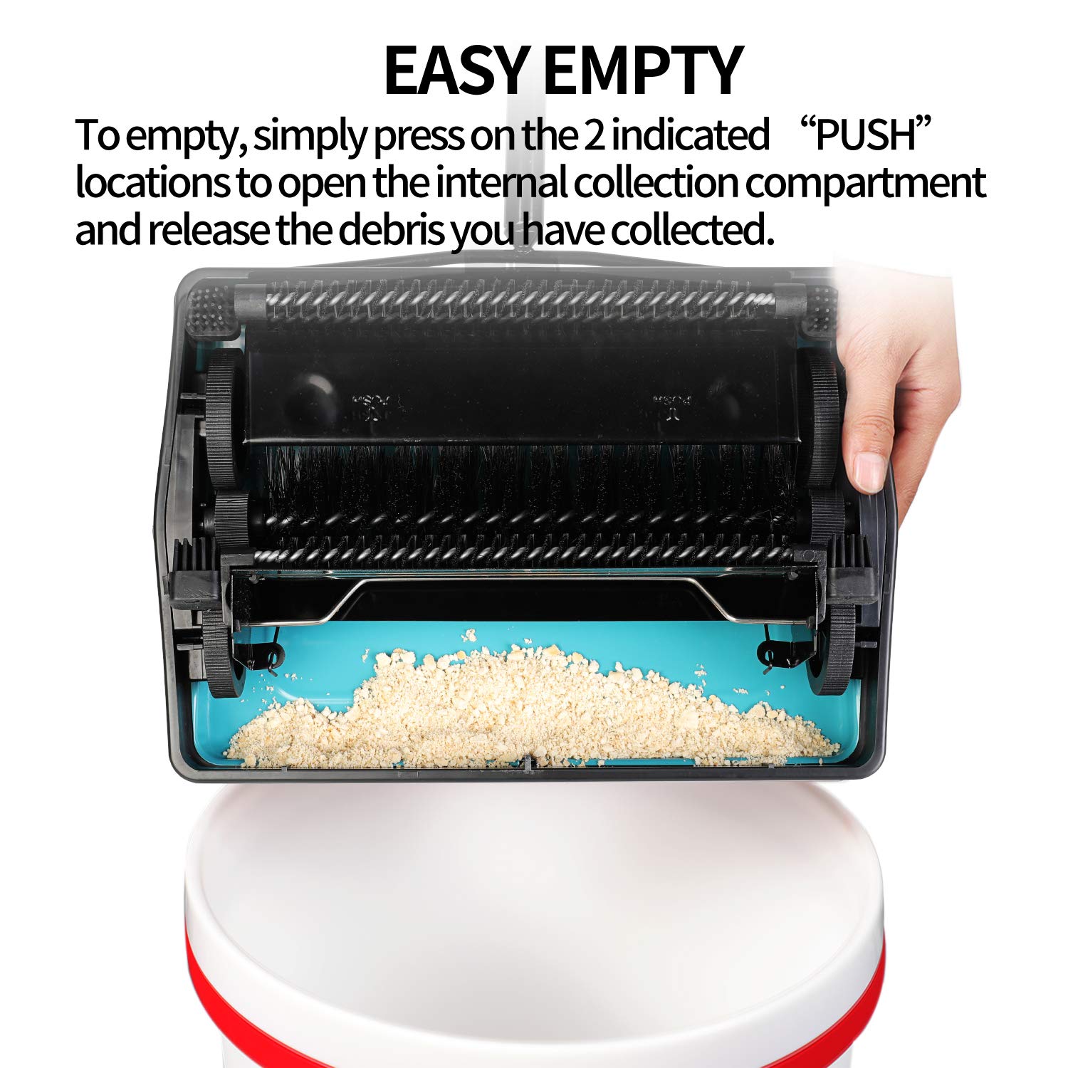 Yocada folded and stored under shelf showing compact storage benefit