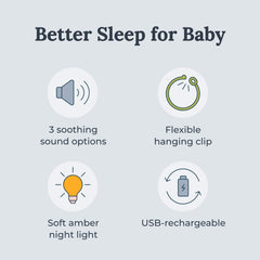 YOGASLEEP Hushh luz nocturna ámbar suave para guiar sin despertar
