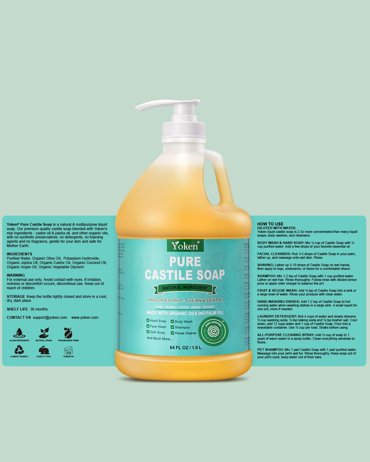 Yoken en un cuarto de baño natural indicando uso multiusos seguro