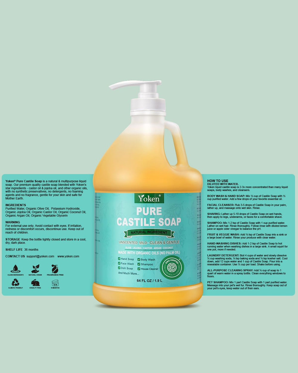 Yoken en un cuarto de baño natural indicando uso multiusos seguro