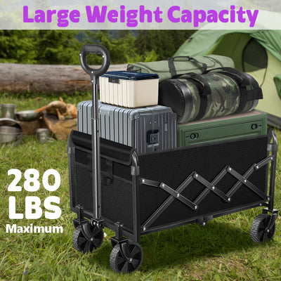 Yollber wagon at beach and campsite showing outdoor versatility