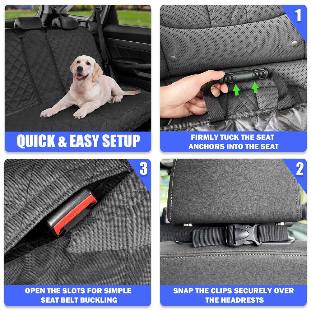 Yonktoo perro sentado sobre la funda en coche, viaje cómodo y estable