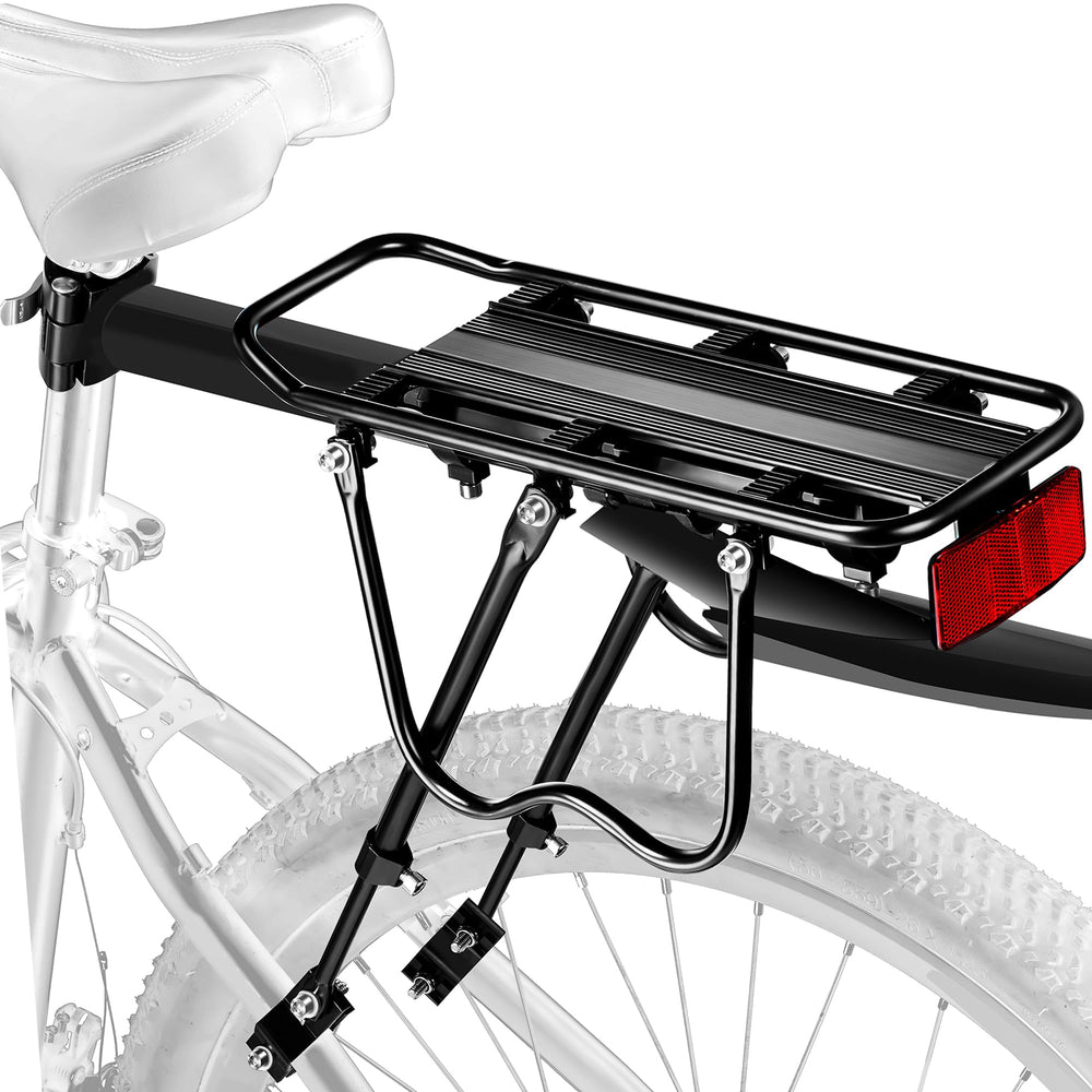YONTUO rear rack front view showing sturdy platform and load capacity benefit